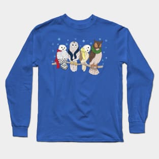 Owls in Winter Long Sleeve T-Shirt